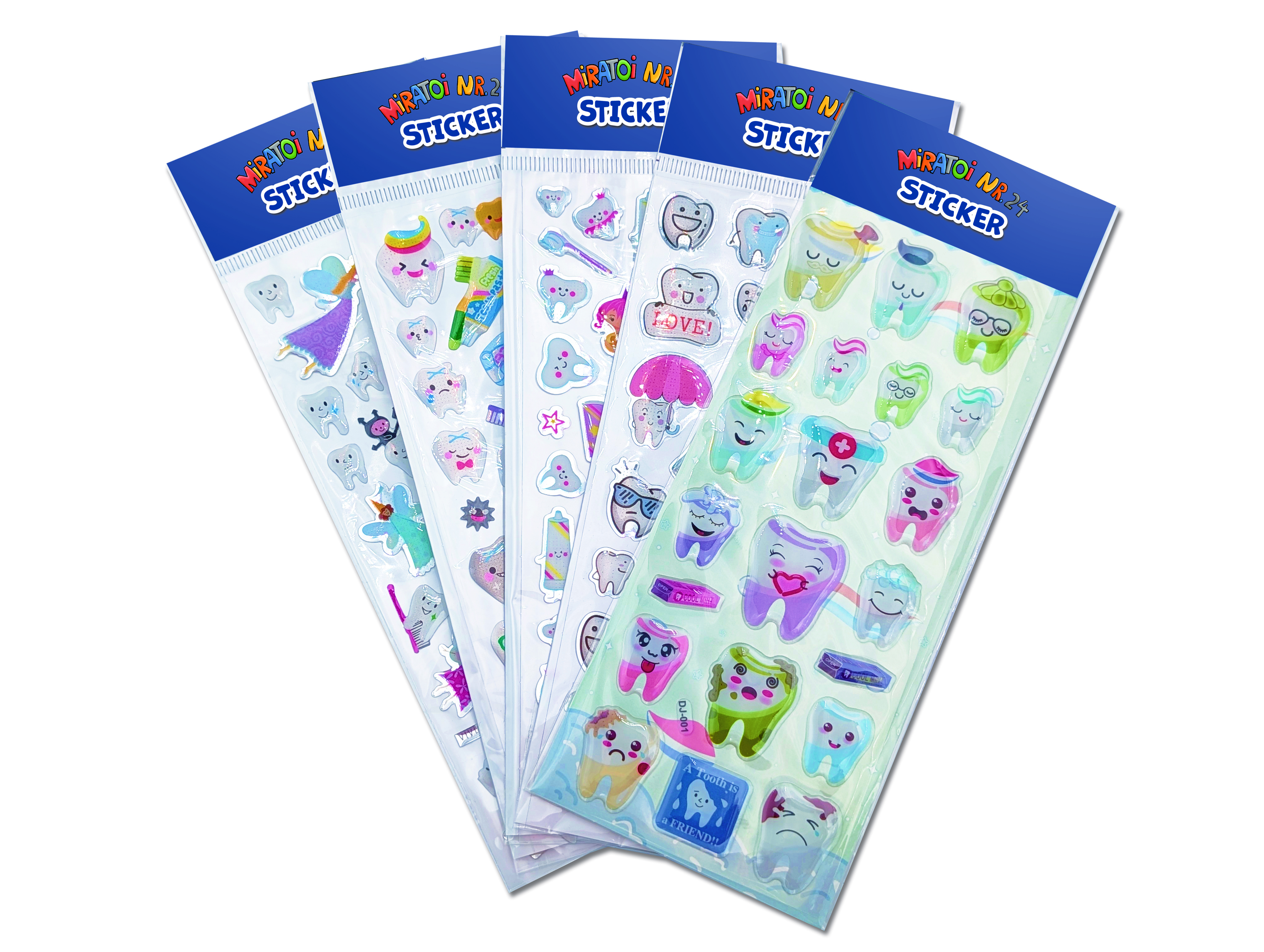 Miratoi Nr. 24 Mini-Sticker für Kinder 50 Blatt