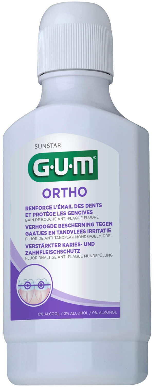 GUM Ortho Mundspülung 300 ml, MHD 12-2026