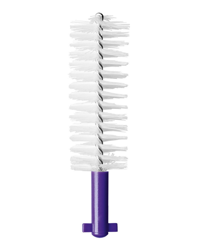 CURAPROX Perio Bürsten LILA 5 Stück CPS408 mit einem UHS470 mini-click Halter