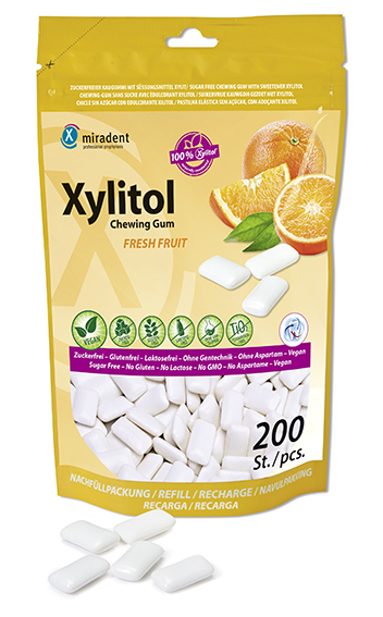 Xylitol Chewing Gum, 200 Stück im Beutel