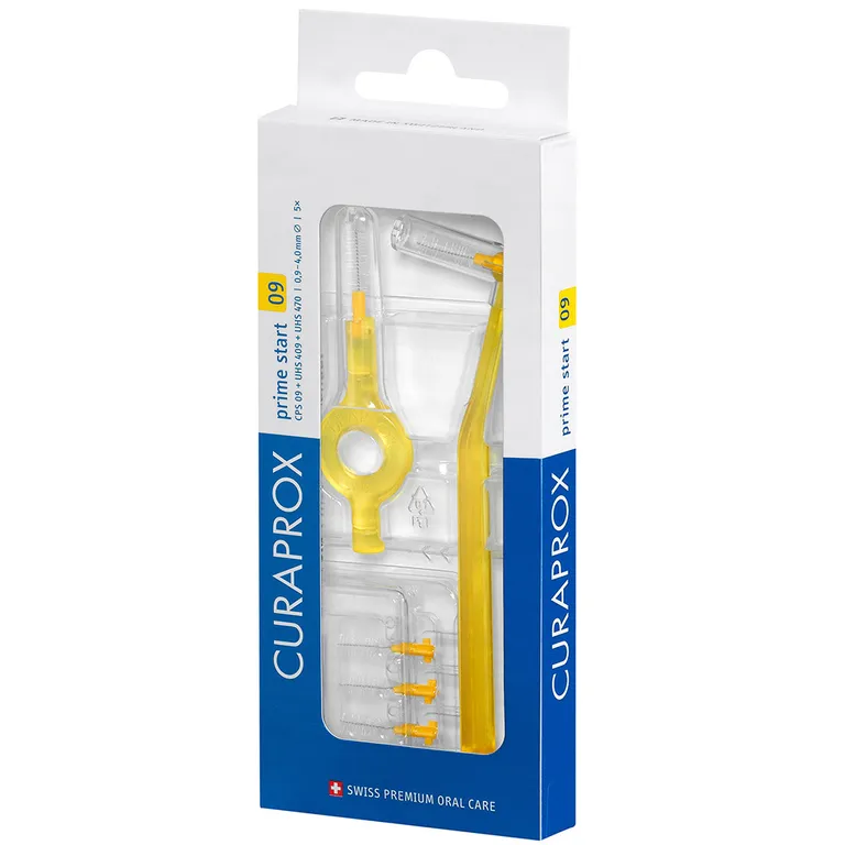 Curaprox Interdental Set GELB 5 Bürsten und 2 Halter