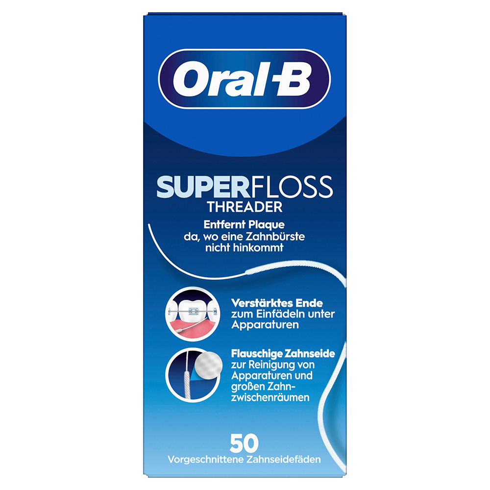 Oral-B Superloss Threader Zahnseide 50 Fäden
