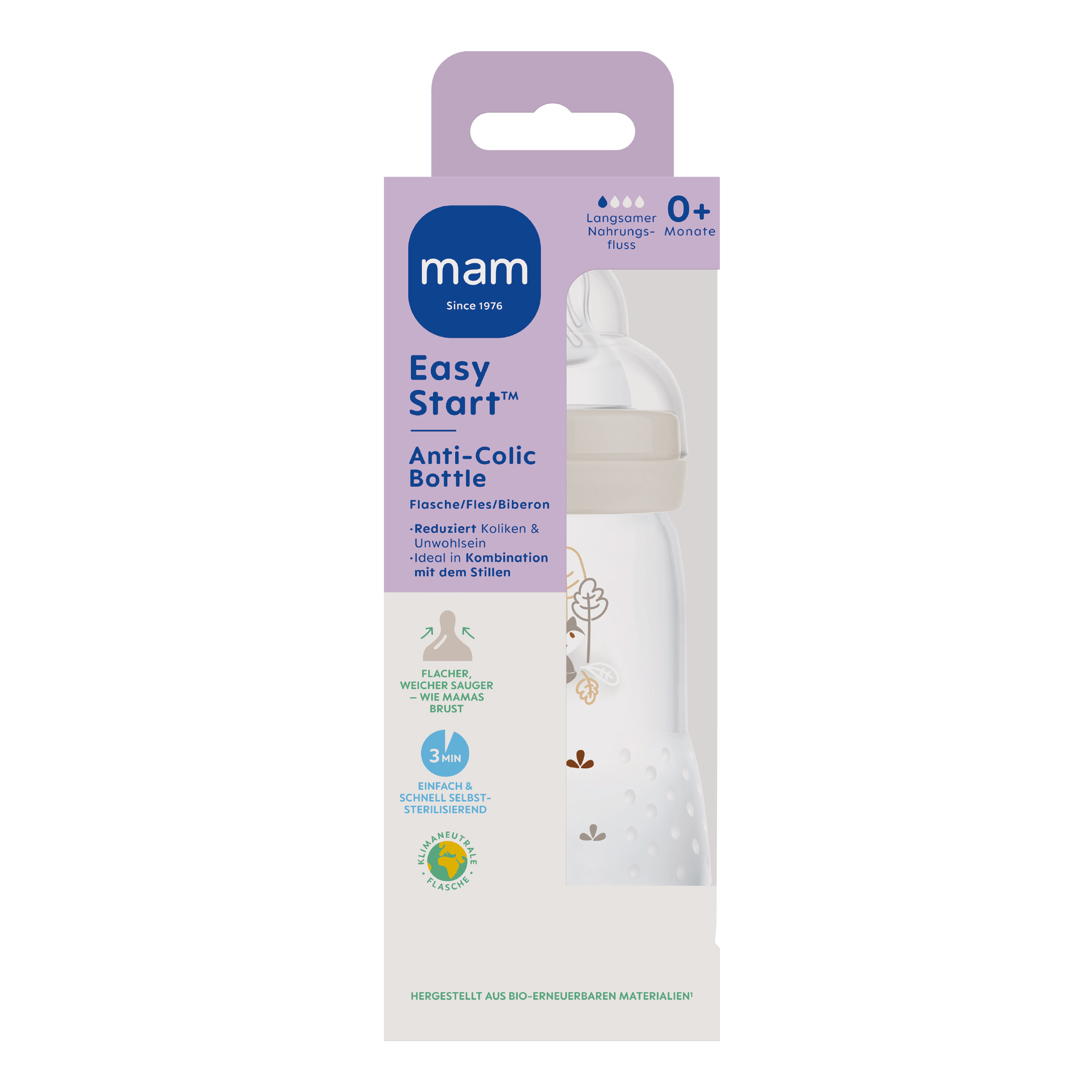 MAM Easy Star Anti-Colic matt Trinkflasche 260 ml uni