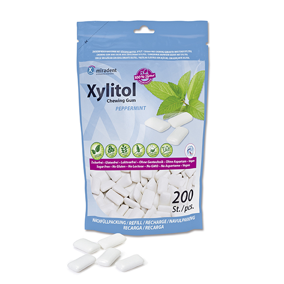 Xylitol Chewing Gum, 200 Stück im Beutel
