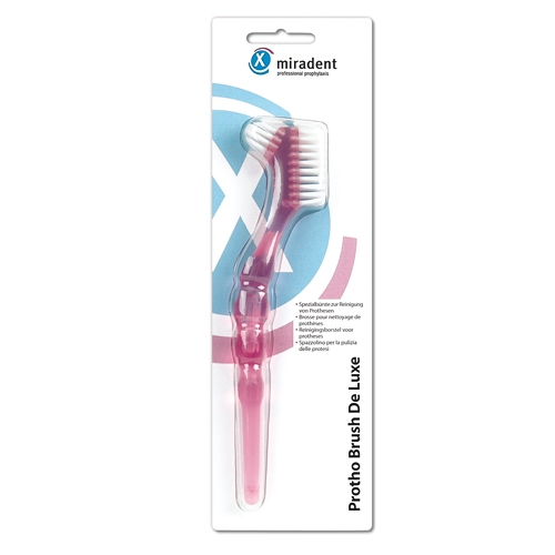 miradent Protho Brush® De Luxe Prothesenbürste Pink