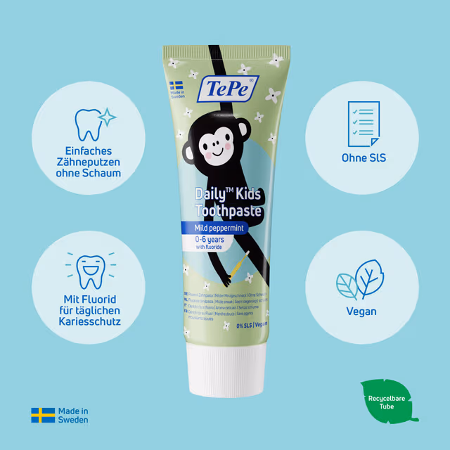 TePe Daily Kids 75 ml - Milde Minze 75 ml