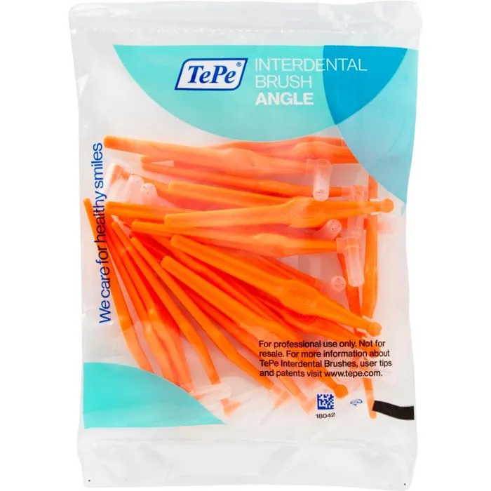 Tepe Angle Interdentalbürsten orange 25 Stück im Beutel
