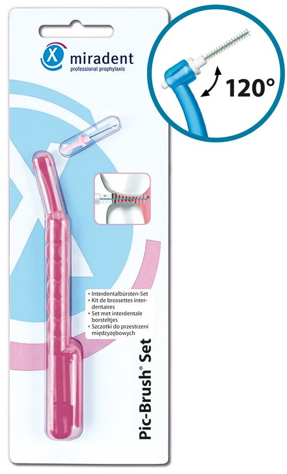 miradent Pic-Brush® Set  pink-transparent