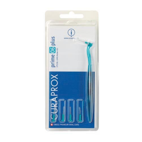 Curaden Curaprox  prime plus (5 Bürsten + 1 Halter), Auslaufartikel