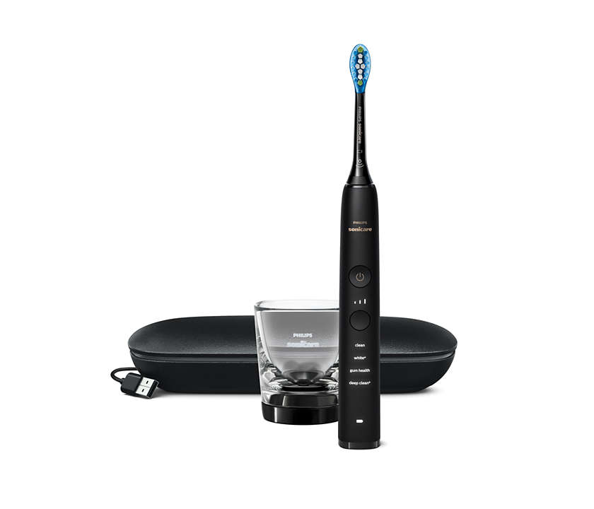 Philips Sonicare DiamondClean 9000 mit 2 Bürstenköpfen HX9913/18 Black