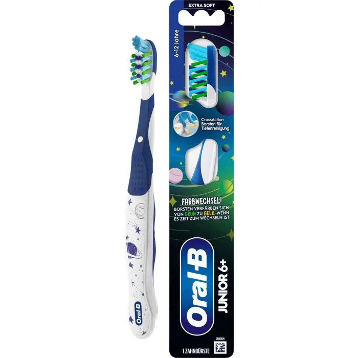 Oral-B Junior Farbwechsler Zahnbürste, für Kinder ab 6 Jahren