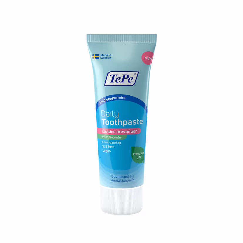 TePe Daily  75 ml - Sanfte Zahnpasta für jeden Tag