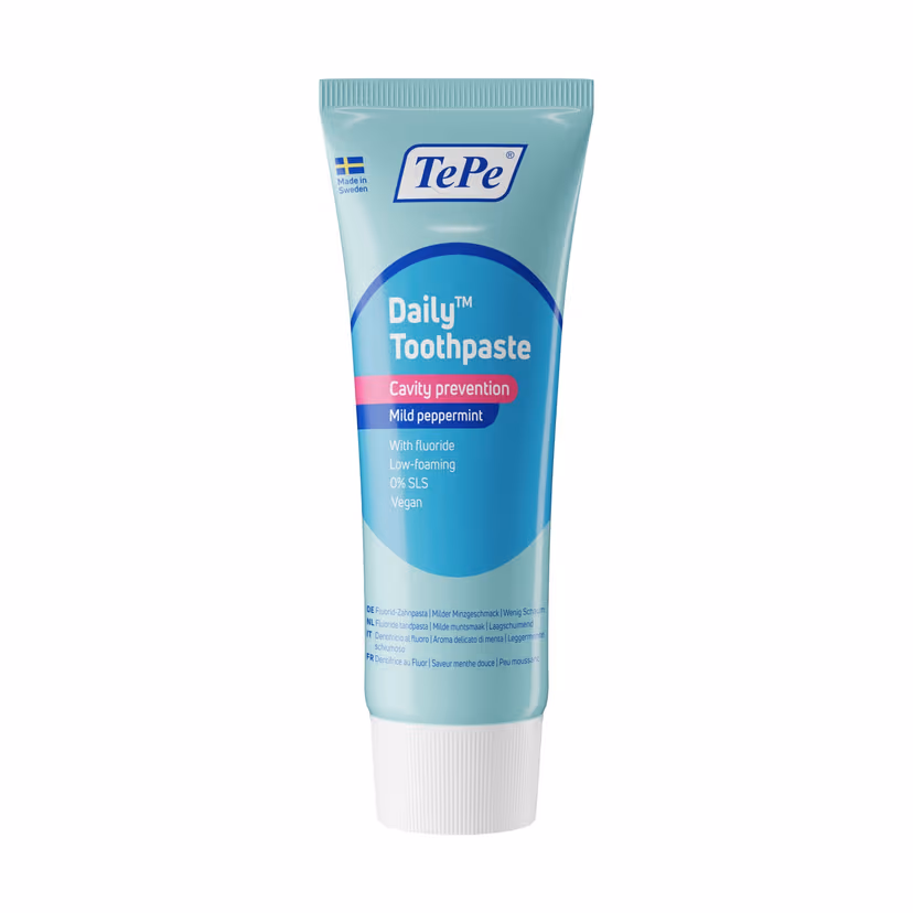 TePe Daily  75 ml - Sanfte Zahnpasta für jeden Tag